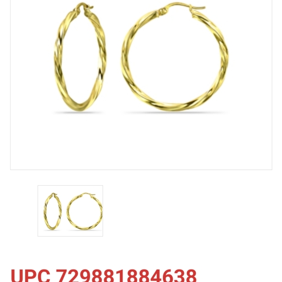 Giani Bernini Twist Hoop Earrings  - Picture 4 of 5